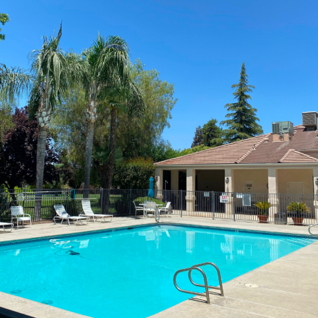 pool and seating