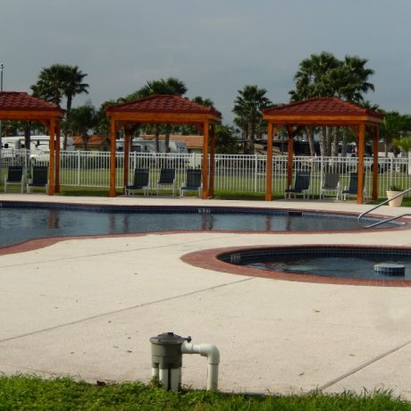 swimming pool and hot tub